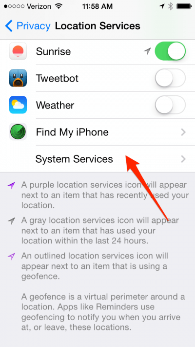 Step 3 Your iPhone is tracking you